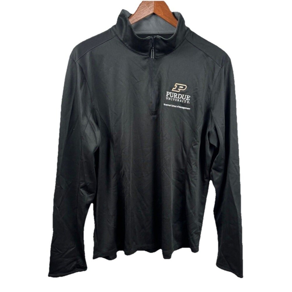 Port Authority Women’s Embroidered Purdue 1/4 Zip Pullover XL School Of Mgmt.